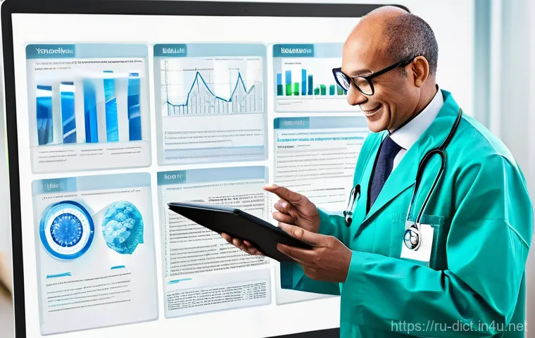 의학 용어집 - **Prompt 1: Deciphering the Medical Maze**
"A confident adult individual, dressed in smart casua...